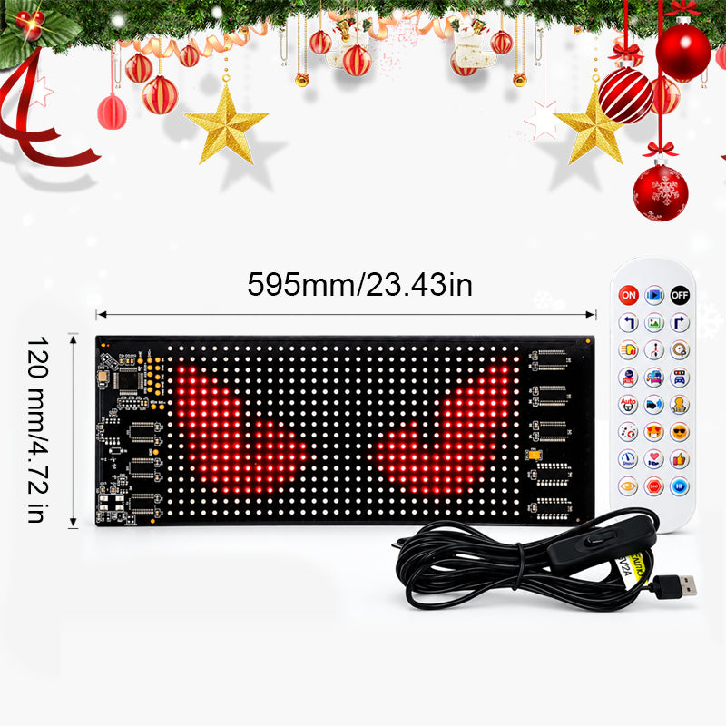 Slimme app-gestuurde kerst-ledpixeldisplay