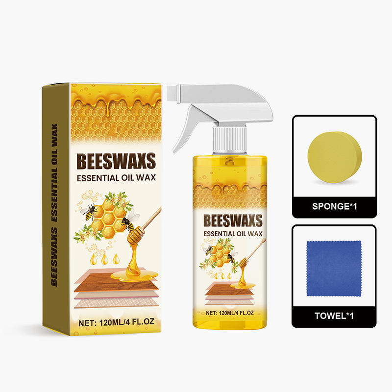 Houtpolijstspray met bijenwas