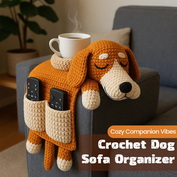 🐶 Gezellige metgezellenvibes – Gehaakte hondenbankorganizer