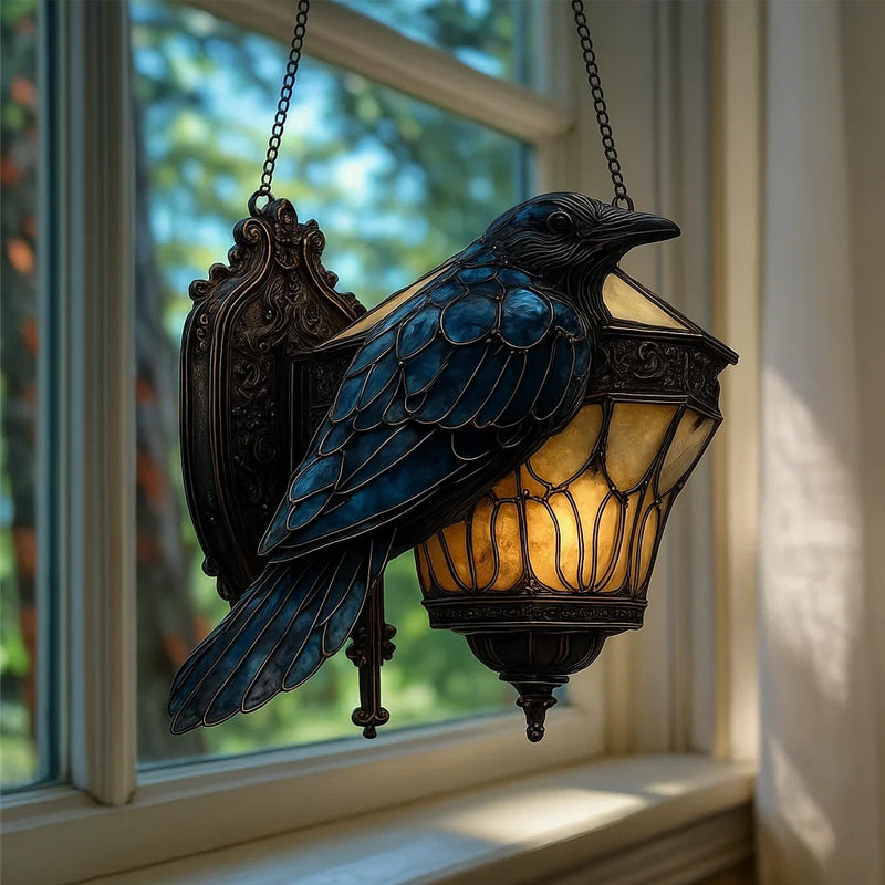 Raven gebrandschilderde lantaarn