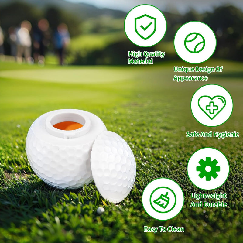 Creatief shotglas in de vorm van een golfbal