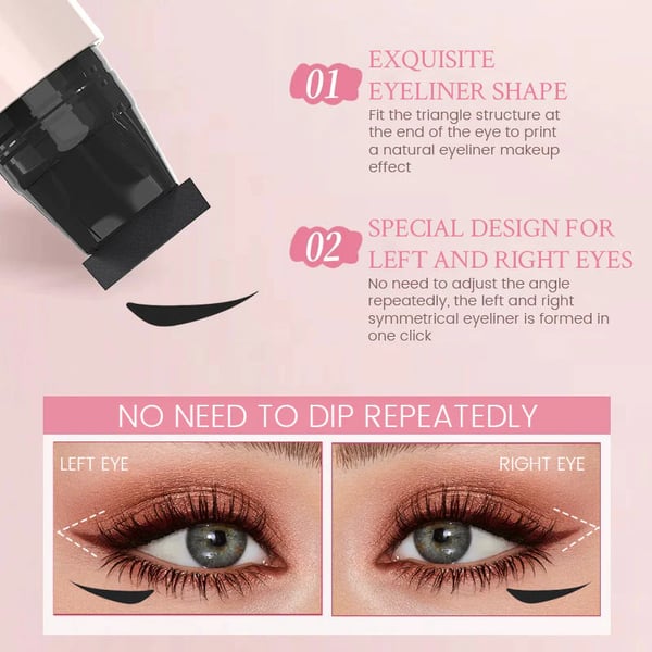 Alles-in-één intrekbare eyeliner-stempelpen