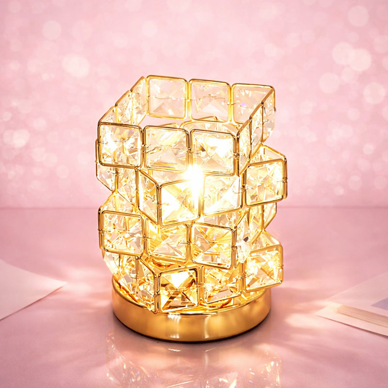 🌈 LumiCrystal Glow Cube Lamp – Elegant nachtlampje met kristallen touch-effect 💎