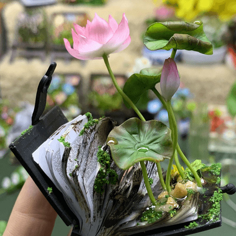 Miniatuurboekbloemen: een sprookje in de palm van je hand.