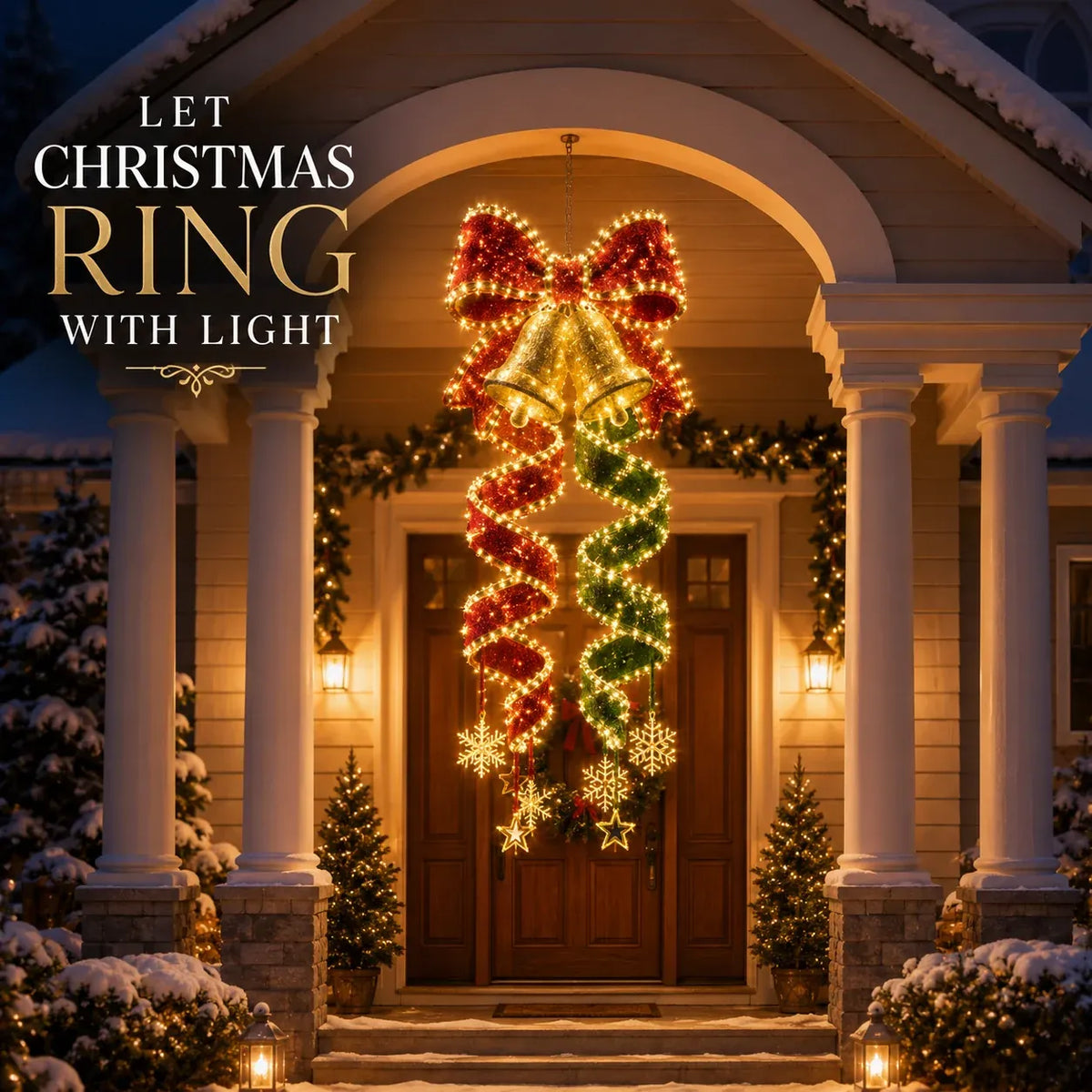 Kerstmagie Spiraalvormige Hangende LED-verlichting Collectie