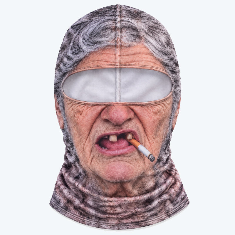 Grappig en realistisch skimasker – hilarische winterse feestoutfit voor buitengroepen