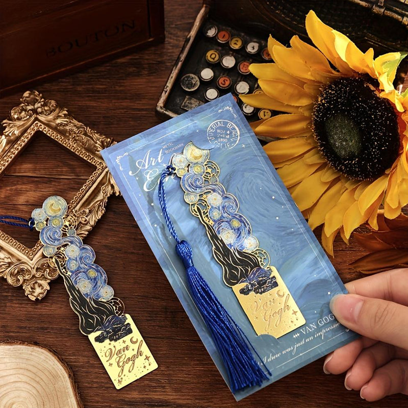 🎨 Van Gogh Hollow boekenlegger – Boekenlegger geïnspireerd op vintage kunst 📚