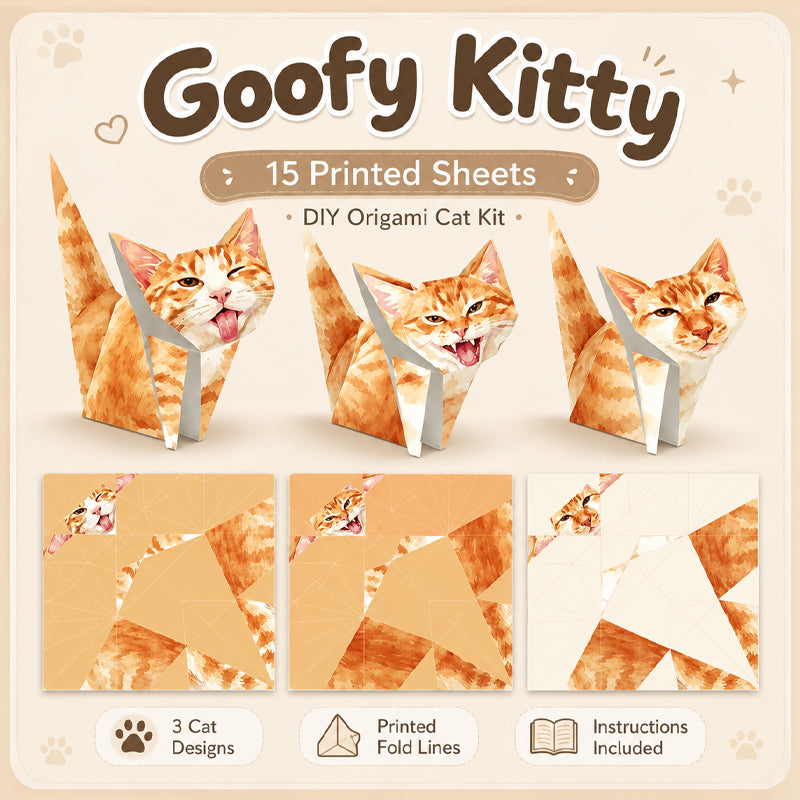 3D Cat Origami