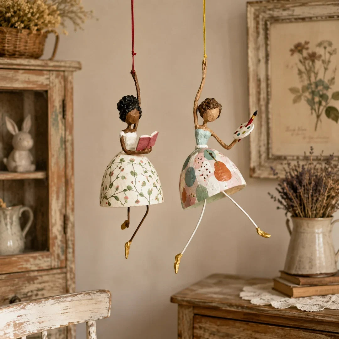 ✨Speelse dansende dame hangdecoratie