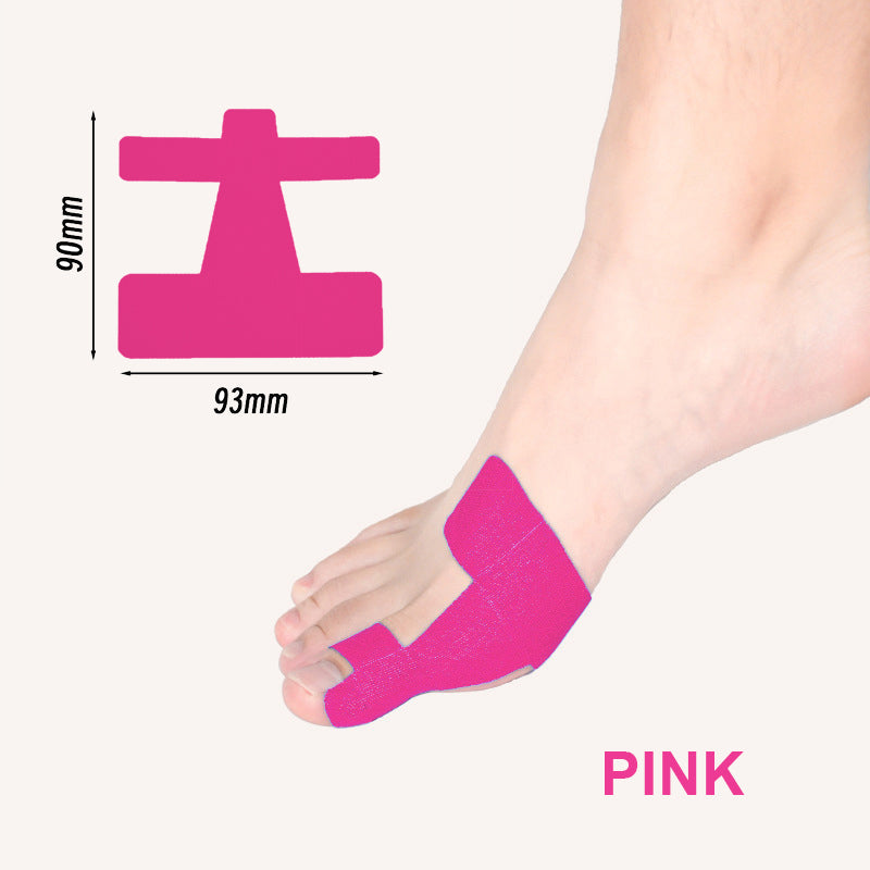 Voorgesneden kinesiologietape voor het corrigeren van hallux valgus