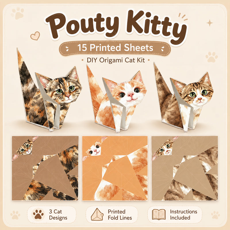 3D Cat Origami