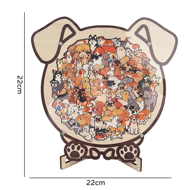🐶🐱 Schattige puppy- en kitten-doe-het-zelf-puzzelset