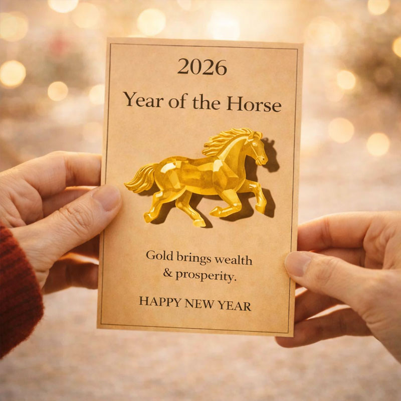 🐎 Kristallen zegenkaart voor het Jaar van het Paard 2026