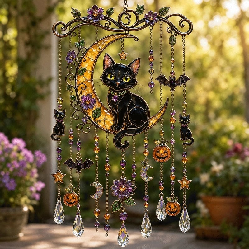 Halloween raamhanger windgong