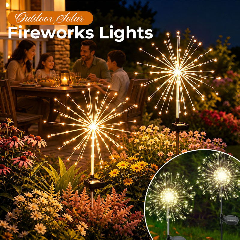Buitenverlichting op zonne-energie voor vuurwerk