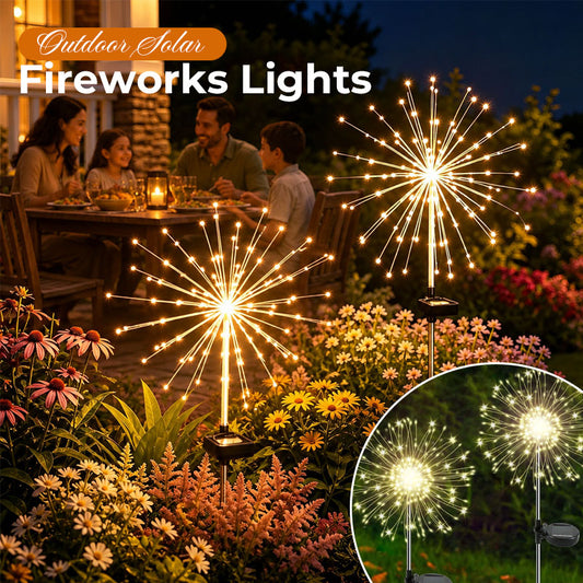 Buitenverlichting op zonne-energie voor vuurwerk