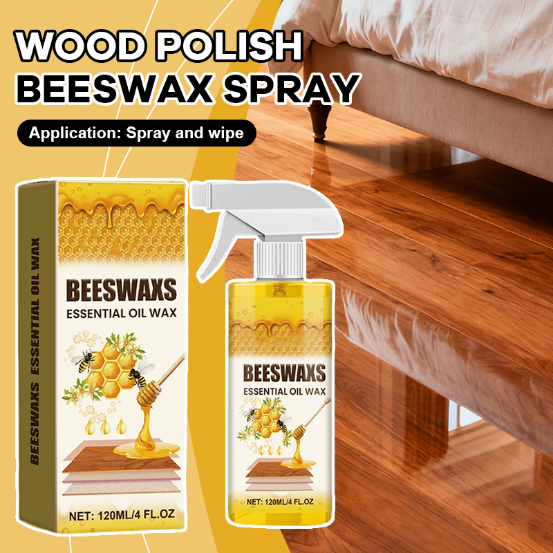 Houtpolijstspray met bijenwas