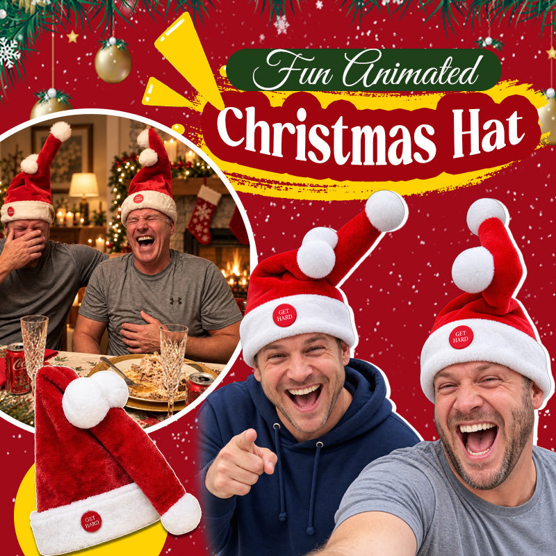 Grappige bewegende kerstmuts voor een kerstfeest