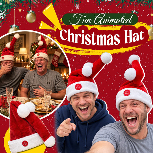 Grappige bewegende kerstmuts voor een kerstfeest