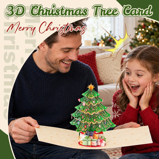 3D pop-up kerstboom wenskaart