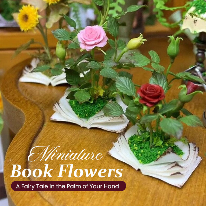 Miniatuurboekbloemen: een sprookje in de palm van je hand.
