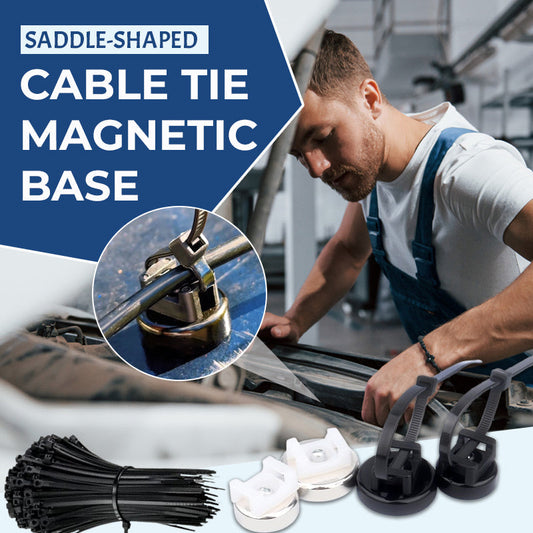 Zadelvormige kabelbinder met magnetische voet