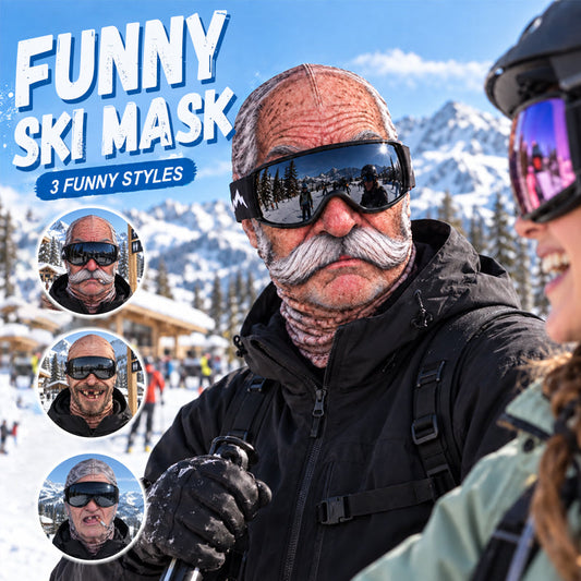 Grappig en realistisch skimasker – hilarische winterse feestoutfit voor buitengroepen