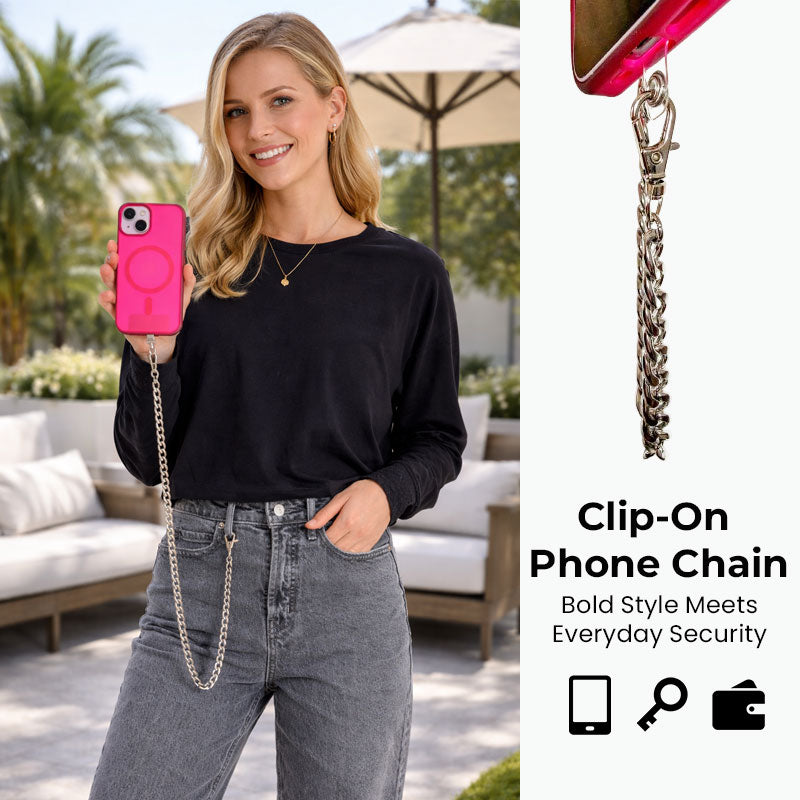 📱✨ SecureStyle clip-on telefoonketting