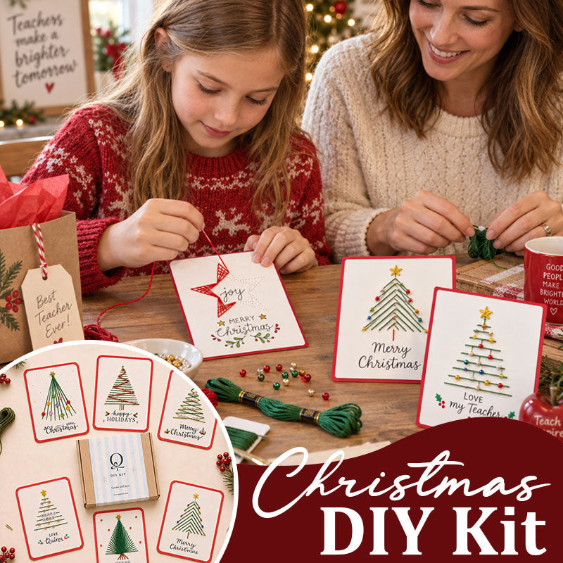 🎄🧵 Kerstkaart met touwkunst (DIY-kit)
