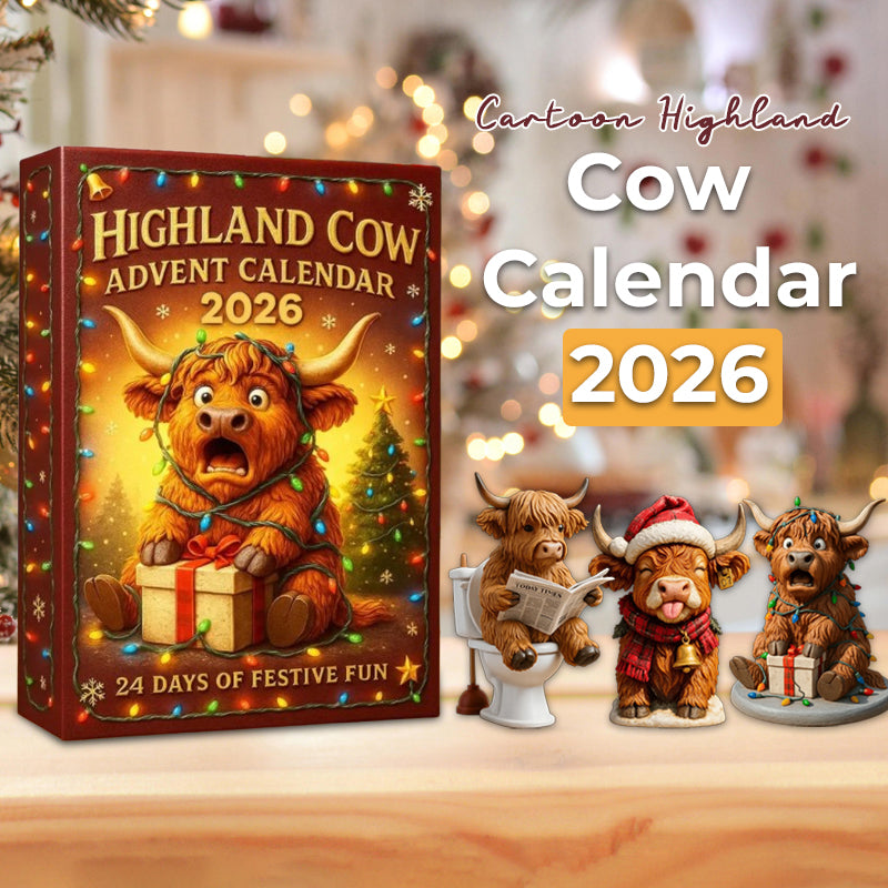 🐮 2026 Cartoon Highland Cow Adventskalender