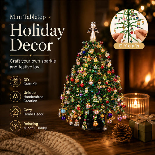 DIY Kerstboomset met kralen
