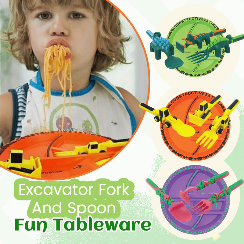 Graafmachine vork en lepel leuk servies