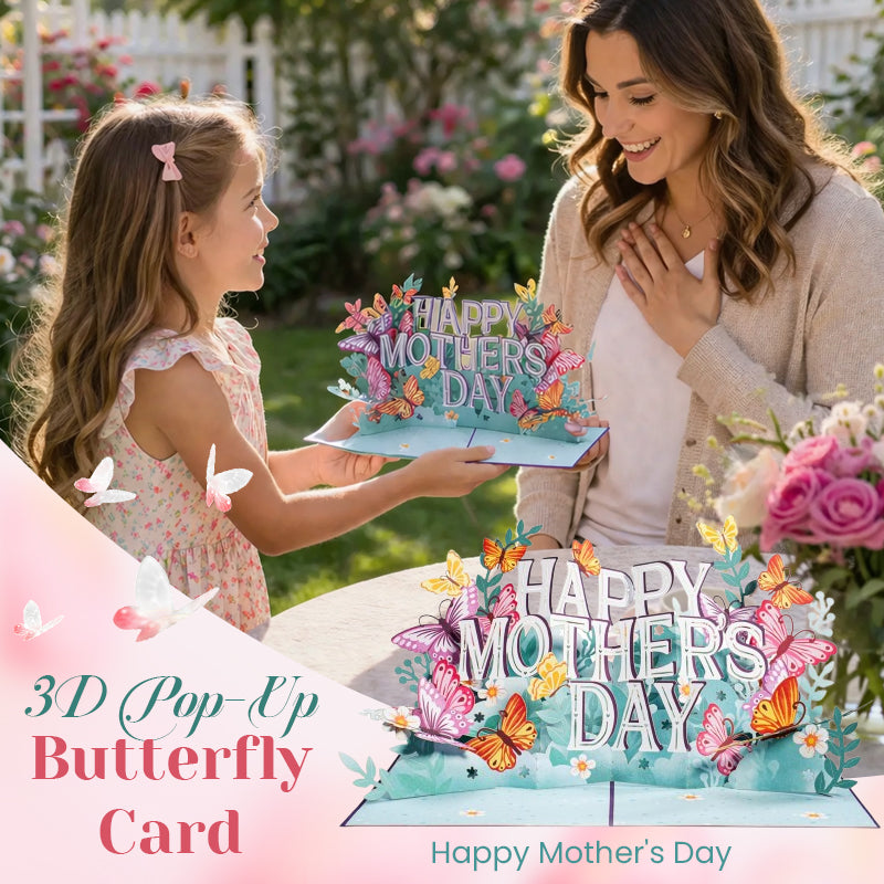 💐 Fijne Moederdag 3D vlinder pop-up kaart