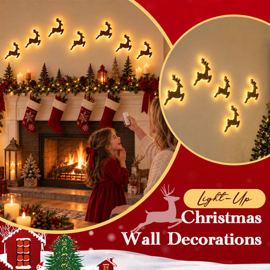 LED-rendierwanddecoratie - Feestelijke kerstverlichting