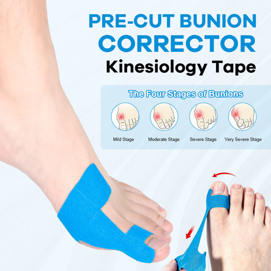 Voorgesneden kinesiologietape voor het corrigeren van hallux valgus