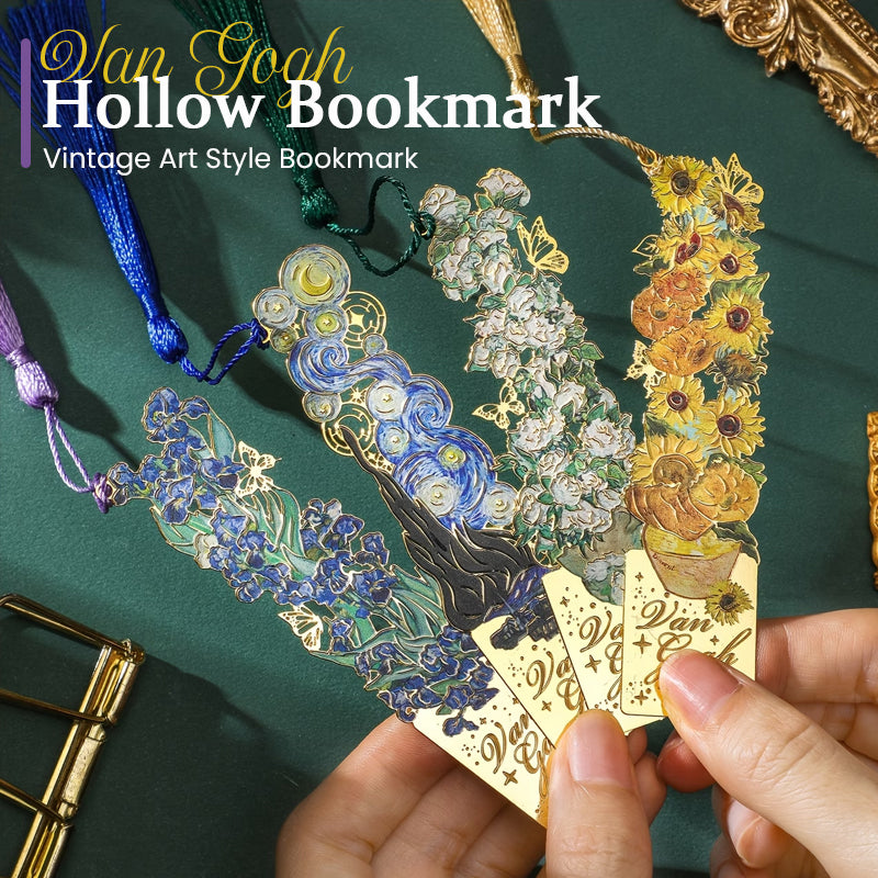 🎨 Van Gogh Hollow boekenlegger – Boekenlegger geïnspireerd op vintage kunst 📚