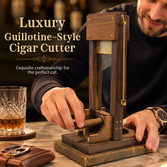 Luxe sigarenknipper voor op het bureau | Unieke guillotine-stijl trimmer