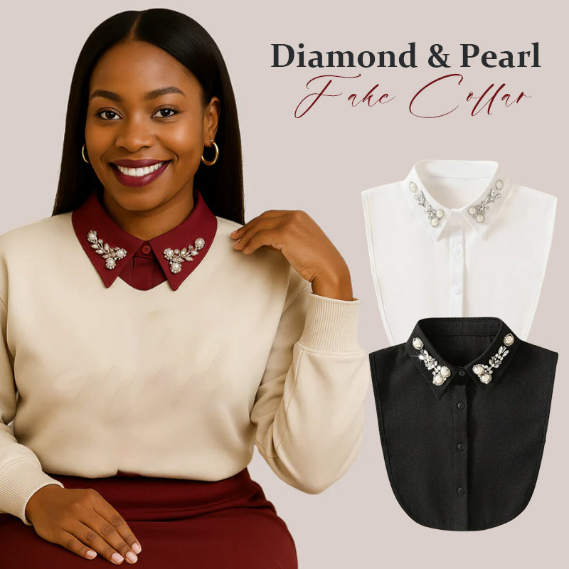 Nephalsband met diamanten en parels