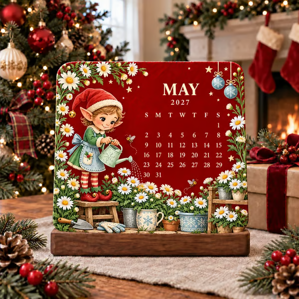 🎄🌱 Kersteditie (limited edition) – Milieuvriendelijke, plantbare "Timeless" zaadkalender 2027 🌸🌿