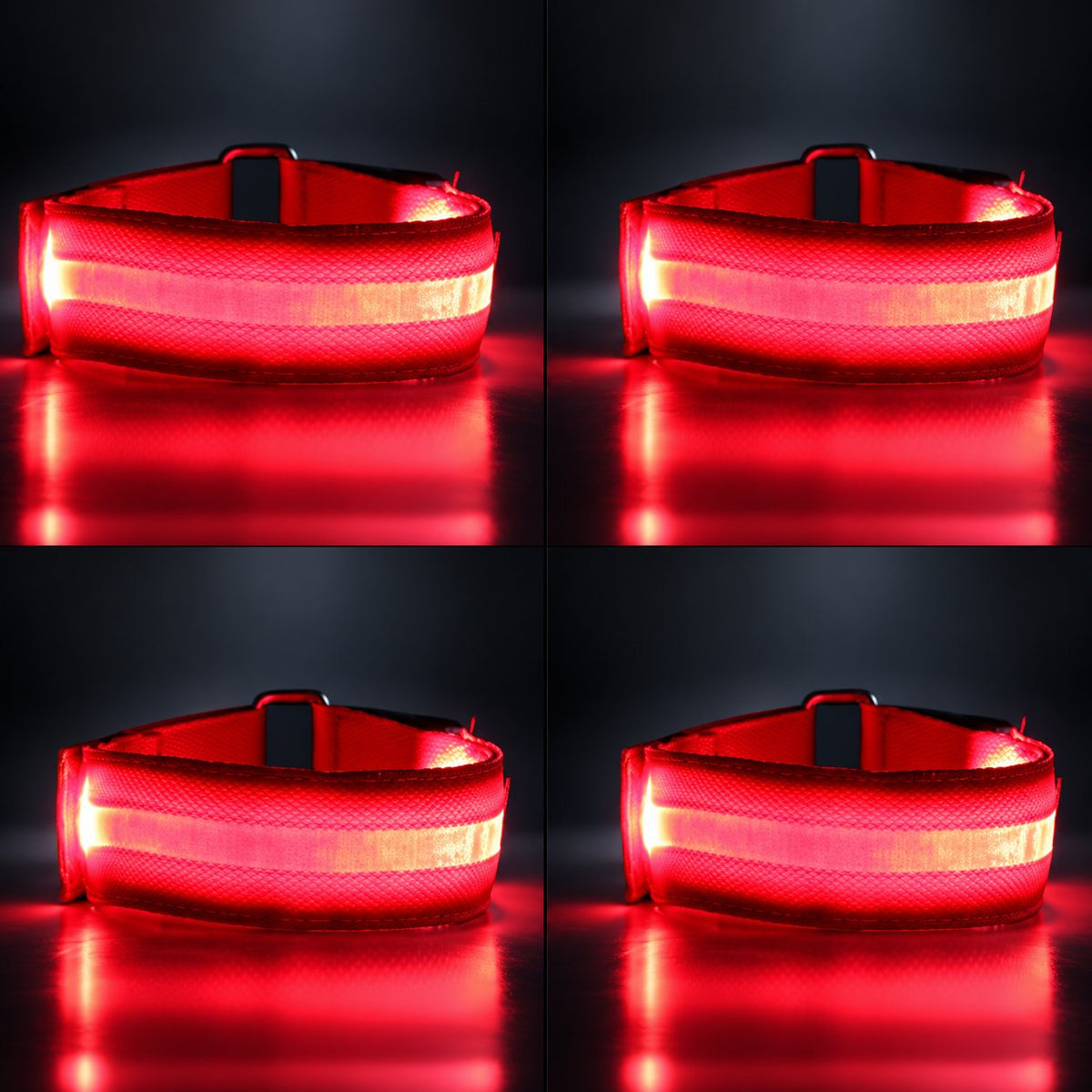 🐎 LED-beenriemen voor paarden – 4 stuks | Veiligheidslampjes voor paardrijden in het donker met een oplaadbare look ✨