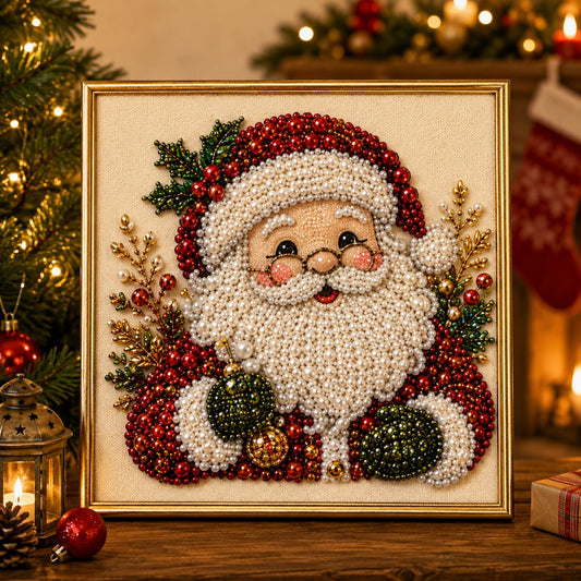 🧘Ontspannend en beginnersvriendelijk - 🎨💎DIY Kerst Parel Diamantschilderij Kunstset