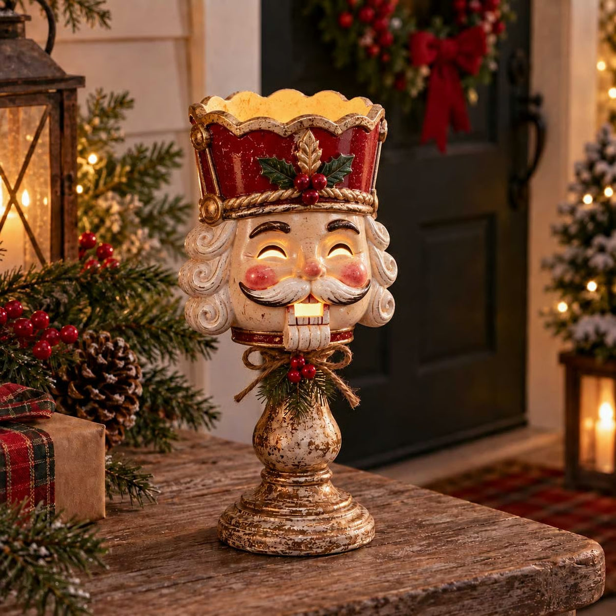 🎄 Kerstcollectie met gloeiende kaarsenhouders
