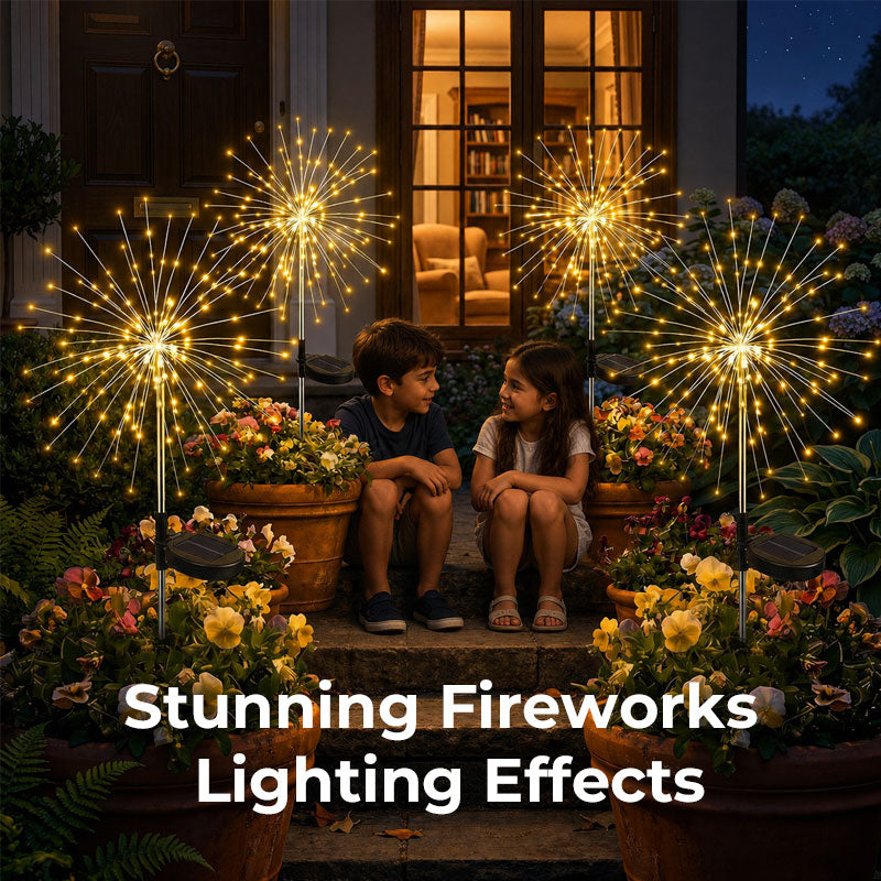 Buitenverlichting op zonne-energie voor vuurwerk