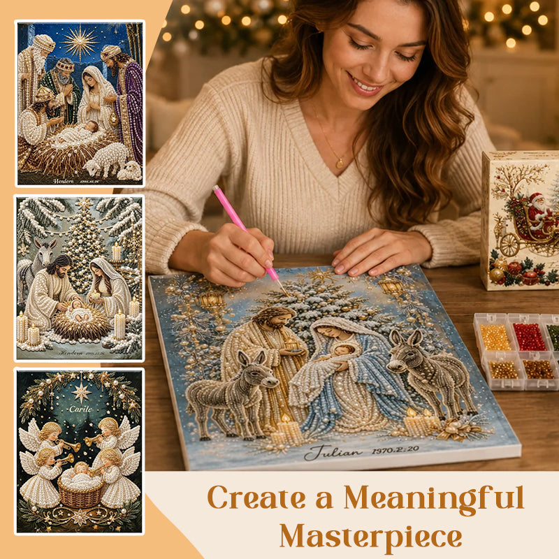 Kerststal Diamond Painting Set | Jezus Christus Kerst Geloof Kunst Decoratie