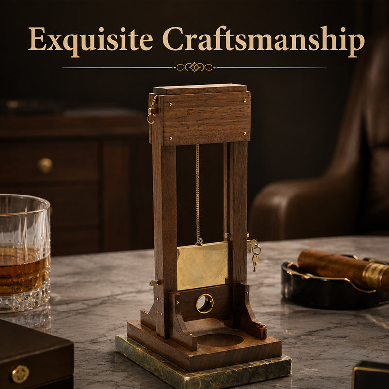 Luxe sigarenknipper voor op het bureau | Unieke guillotine-stijl trimmer