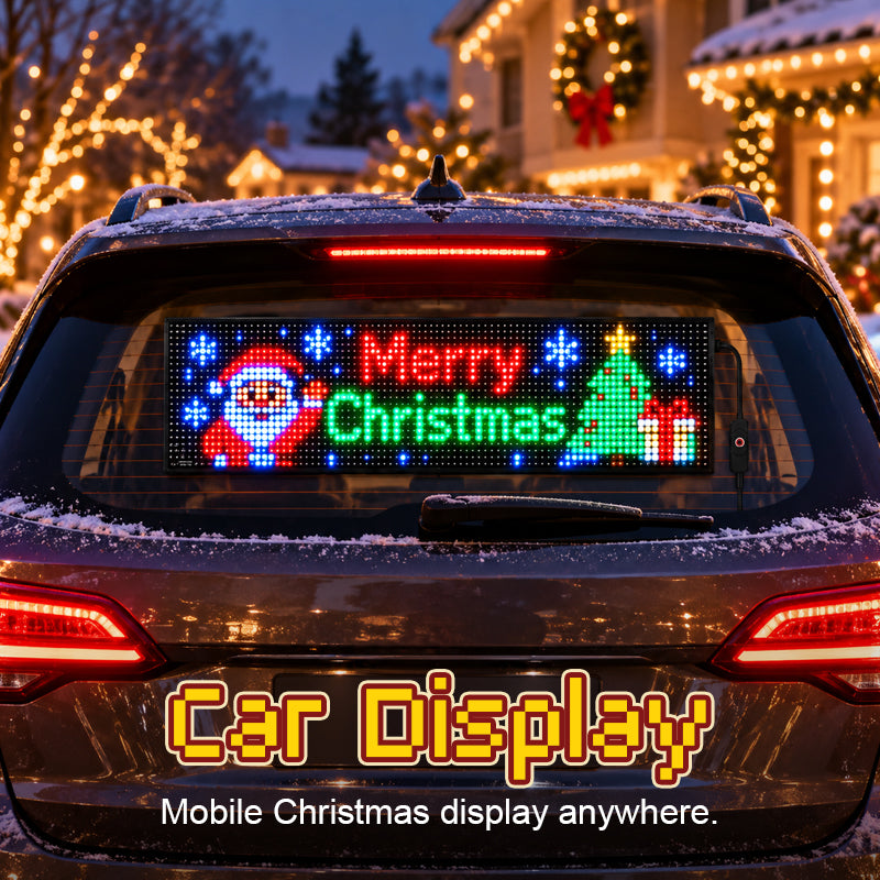 Slimme app-gestuurde kerst-ledpixeldisplay