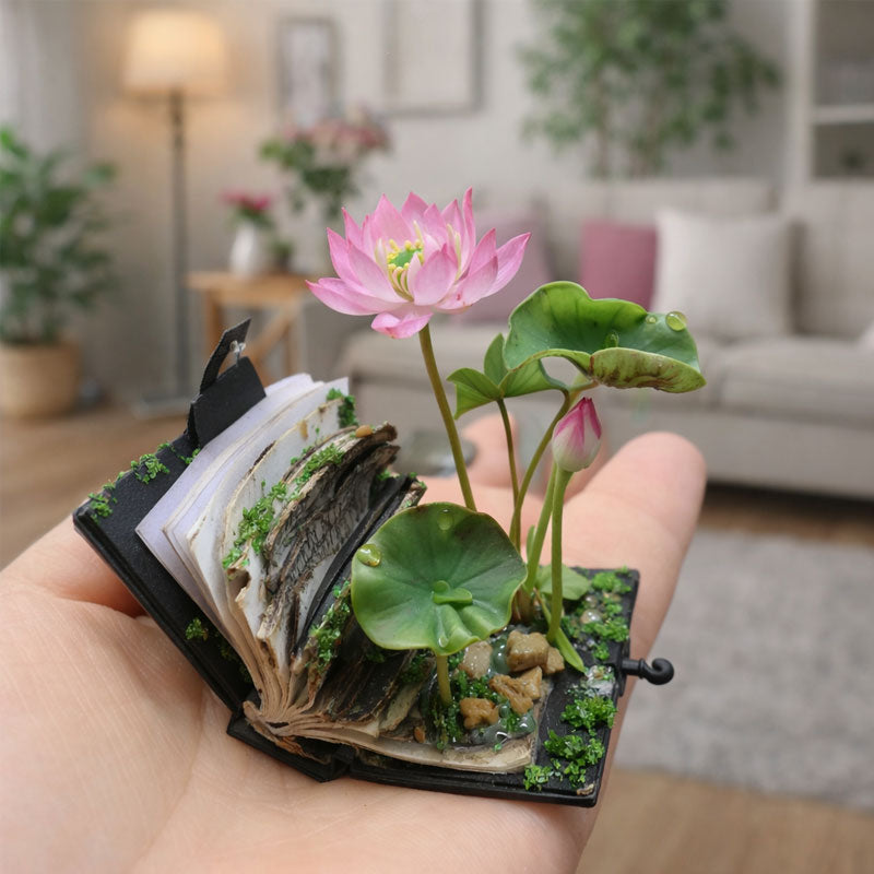 Miniatuurboekbloemen: een sprookje in de palm van je hand.