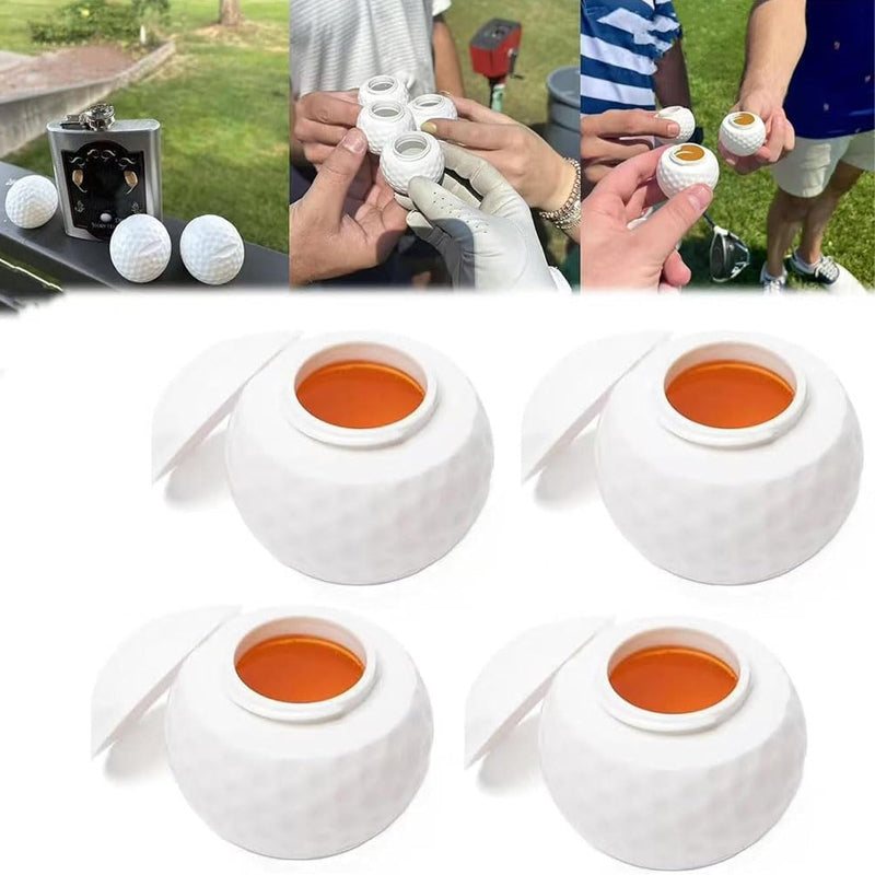 Creatief shotglas in de vorm van een golfbal