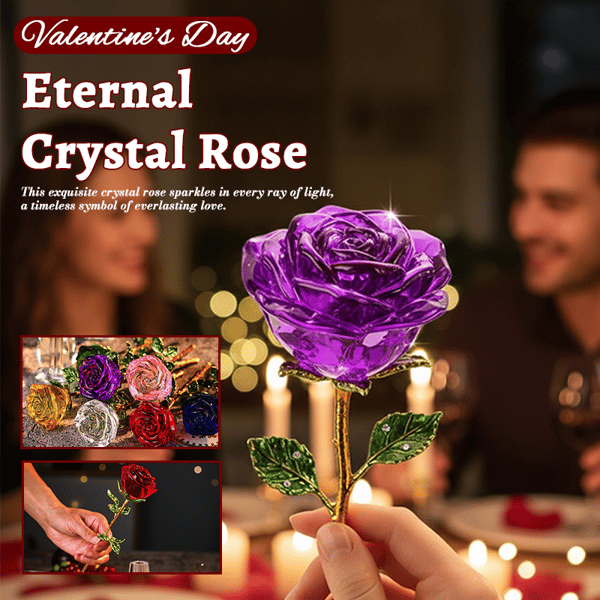 🌹Valentijnsaanbieding: 50% korting💕Forever Blooming Crystal Rose