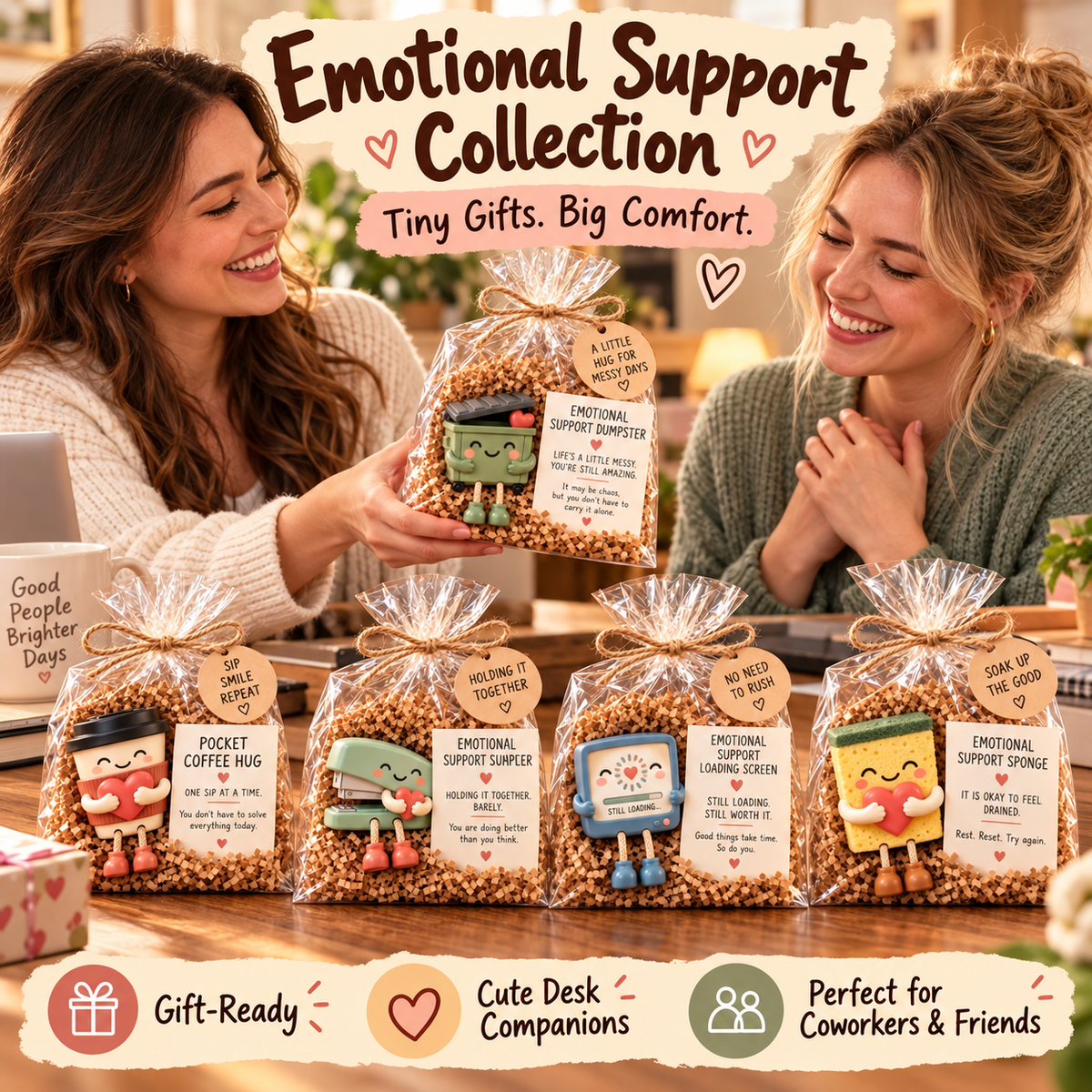 🔥Emotionele steunfiguurtjes – Kleine cadeautjes voor familie en vrienden
